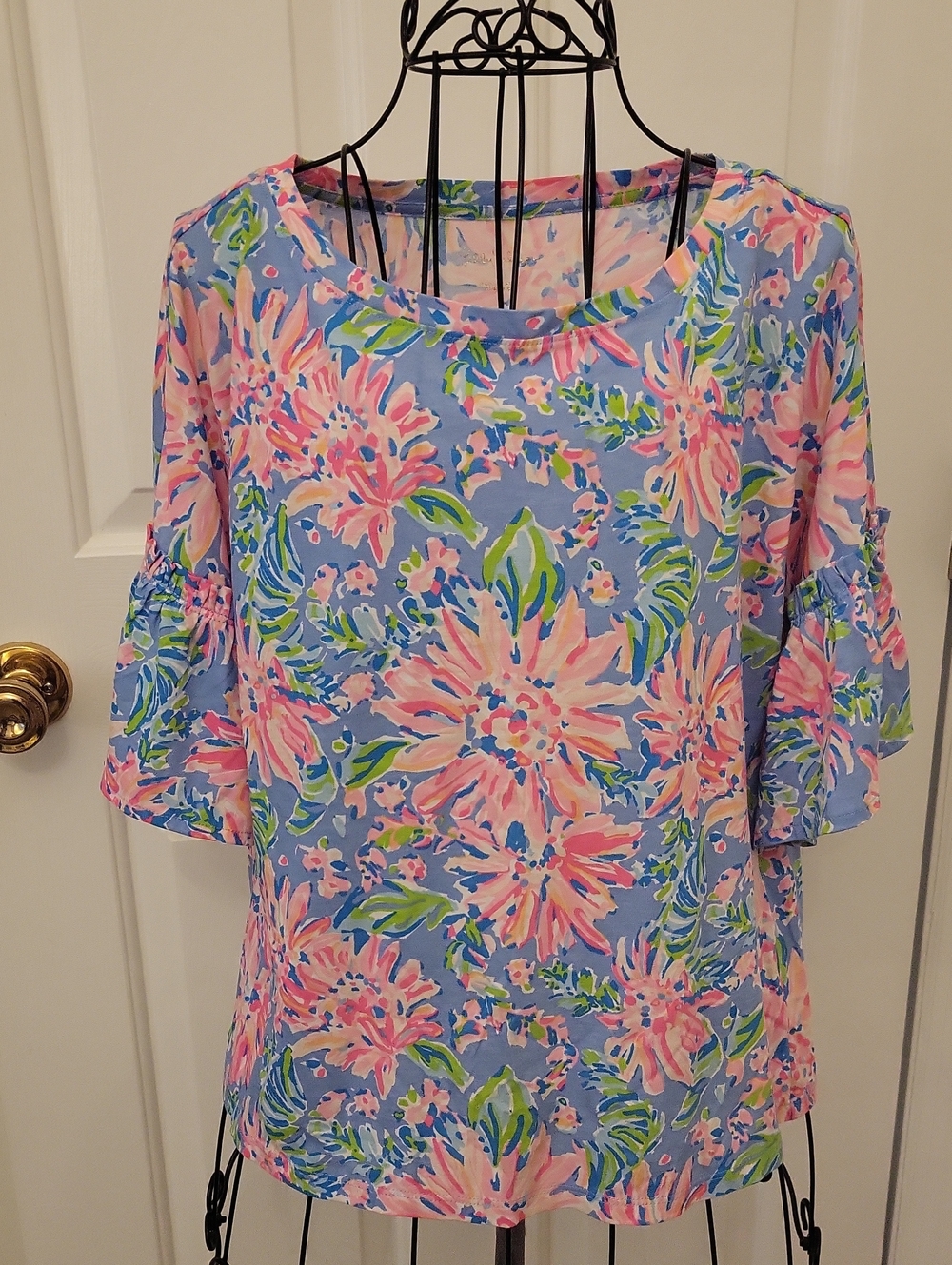 Lilly Ziva Top Blue Peri Sunrise Bay